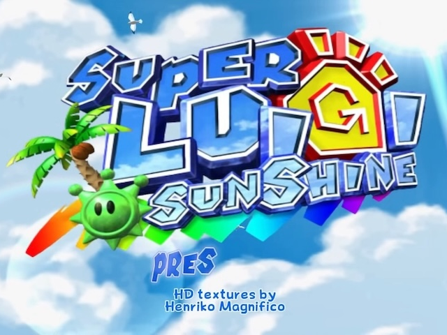 Super Luigi Sunshine — sstitle (WOR)