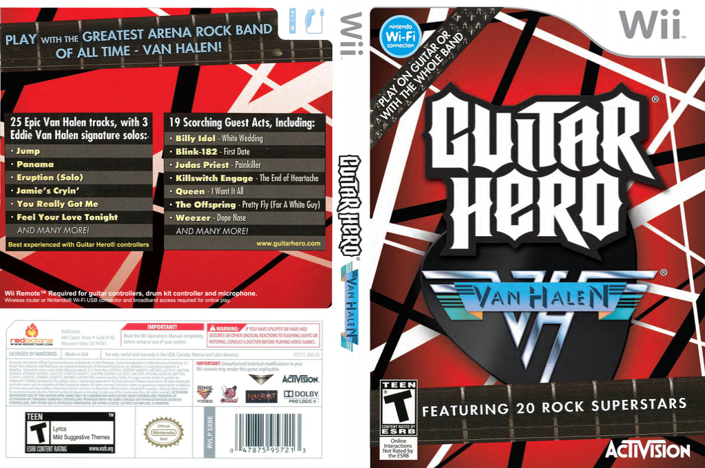 Guitar Hero - Van Halen — box-texture (US)