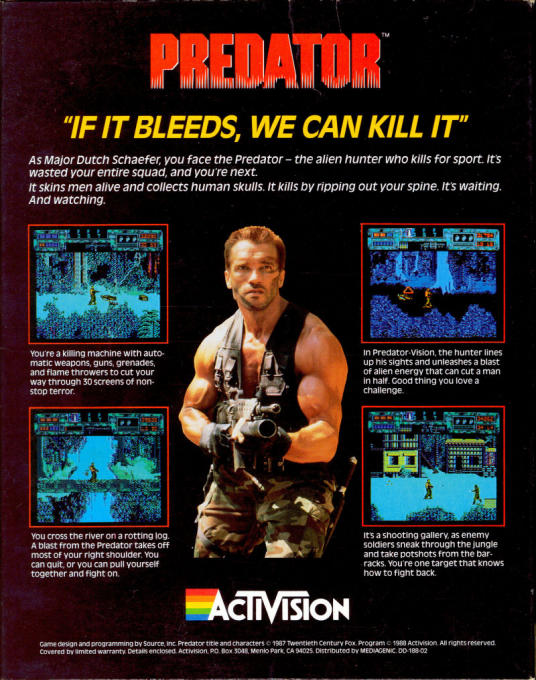 Predator — box-2D-back (US)