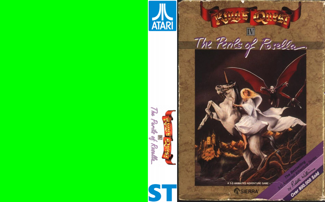 King's Quest 4 - The Perils Of Rosella — box-texture (EU)