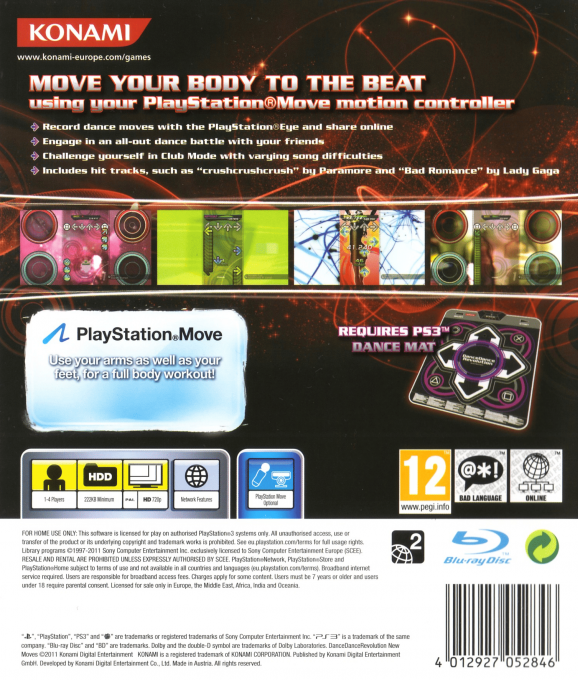 Dance Dance Revolution - New Moves — box-2D-back (EU)