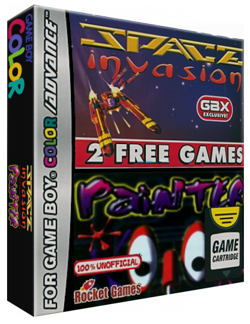 Space Invasion And Painter — box-3D (EU)