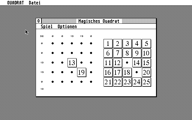 Magisches Quadrat — ss (WOR)