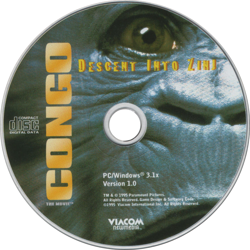 Congo: The Movie - Descent into Zinj — support-2D (US)
