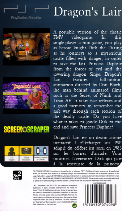 Dragon's Lair — box-2D-back (SS)