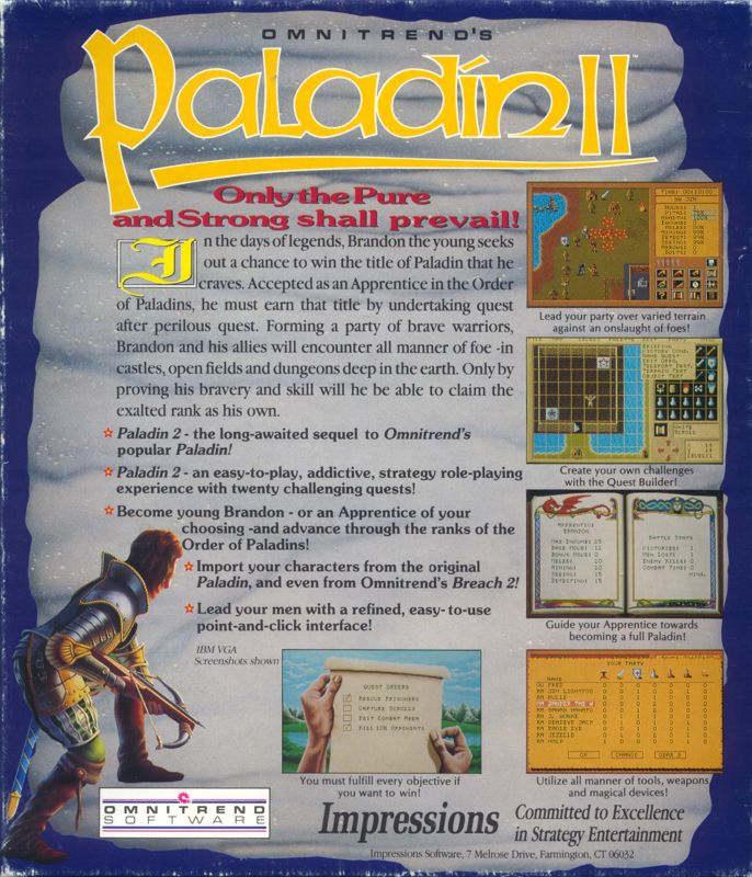 Paladin 2 — box-2D-back (US)