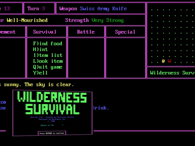 Wilderness Survival — mixrbv2 (WOR)