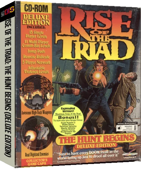 Rise Of The Triad - The Hunt Begins — box-3D (US)