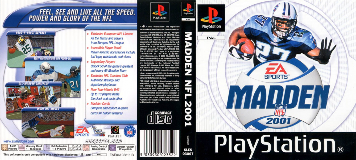Madden NFL 2001 — box-texture (EU)