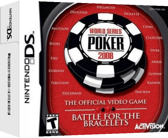 World Series of Poker 2008 - The Official Video Game - Battle for the Bracelets — box-3D (US)