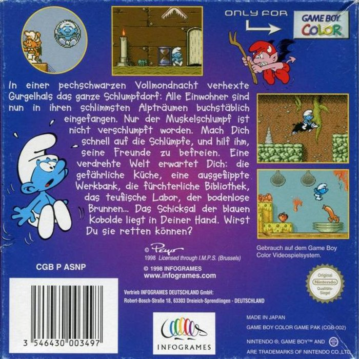 Smurfs Nightmare, The — box-2D-back (EU)
