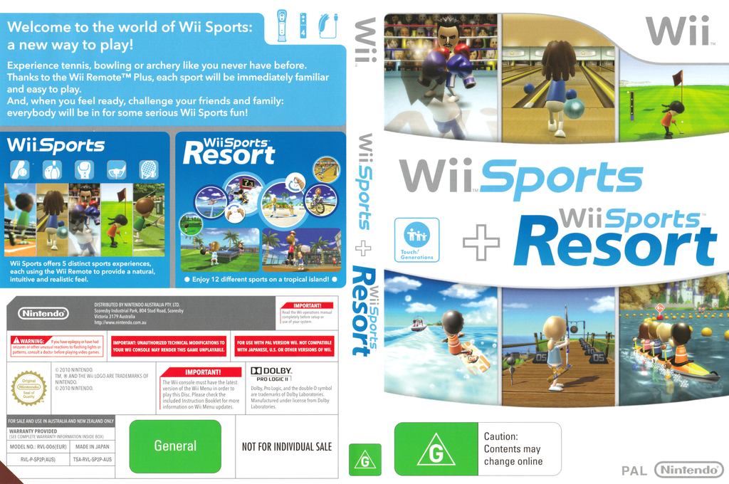 Wii Sports And Wii Sports Resort — box-texture (UK)