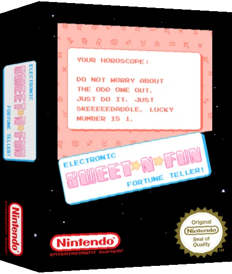 Electronic Sweet-N-Fun Fortune Teller — box-3D (SS)