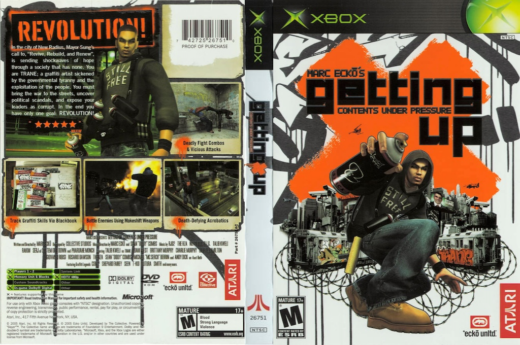 Marc Ecko's Getting Up - Contents Under Pressure — box-texture (US)