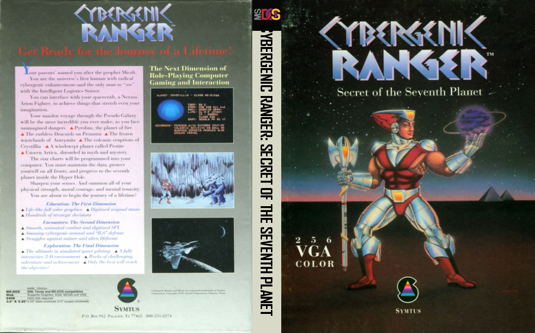 Cybergenic Ranger - Secret Of The 7th Planet — box-texture (US)