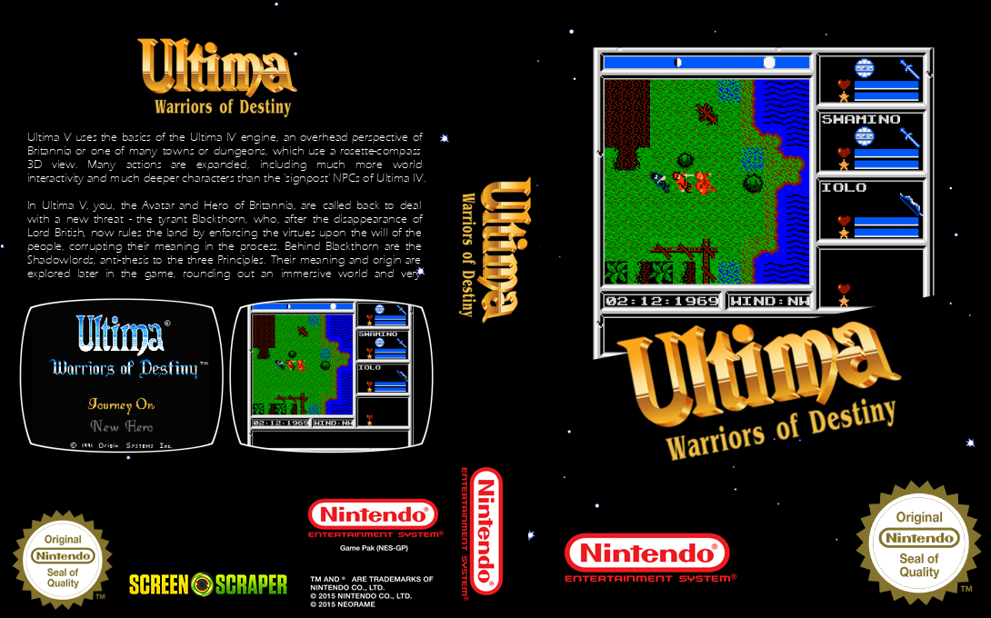Ultima - Warriors Of Destiny — box-texture (SS)