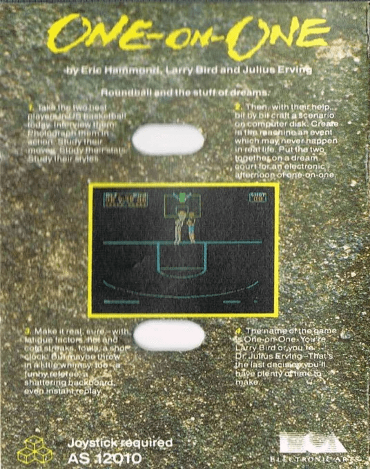 Julius Erving and Larry Bird Go One on One — box-2D-back (EU)