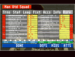 Championship Manager '93 — ss (EU)
