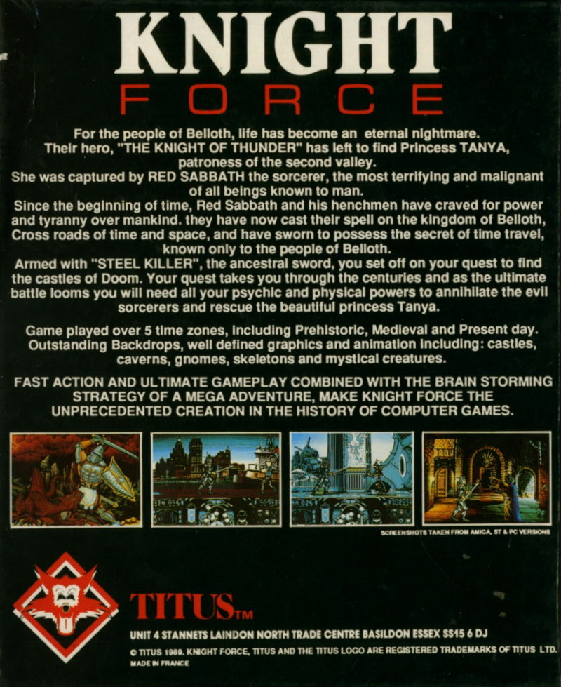 Knight Force — box-2D-back (EU)