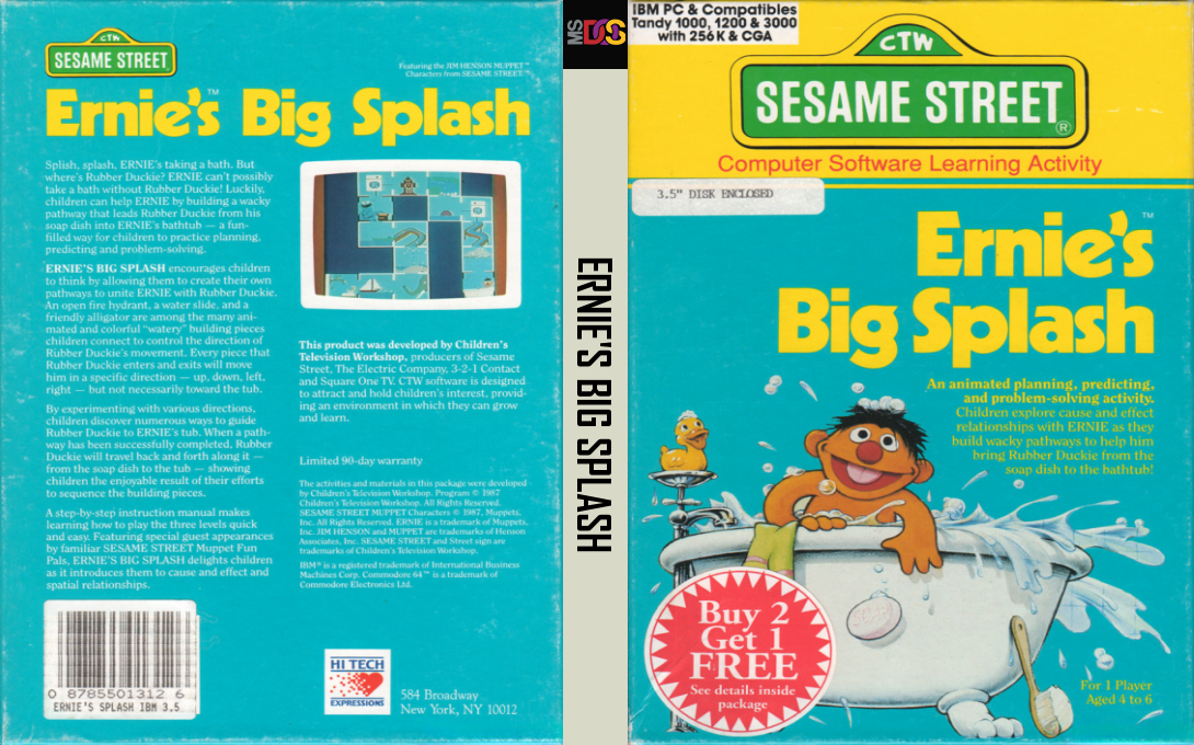 Ernie's Big Splash — box-texture (US)