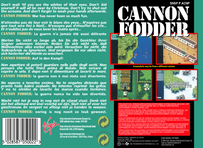 Cannon Fodder — box-2D-back (EU)