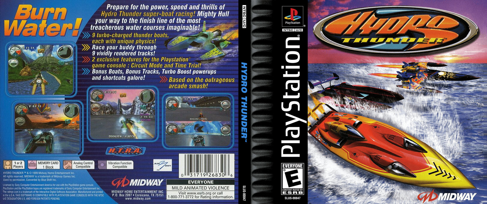 Hydro Thunder — box-texture (US)