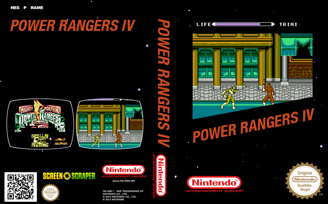 Power Rangers 4 — box-texture (SS)
