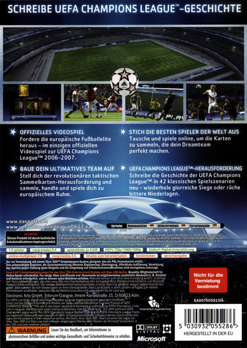 UEFA Champions League 2006-2007 — box-2D-back (DE)