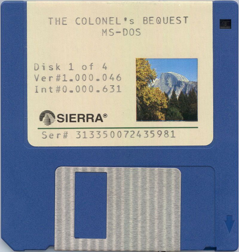 Laura Bow 1: The Colonel's Bequest — support-2D (US)