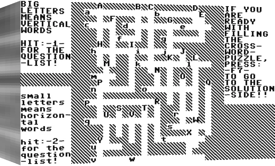 Crossword Puzzle — box-3D (WOR)