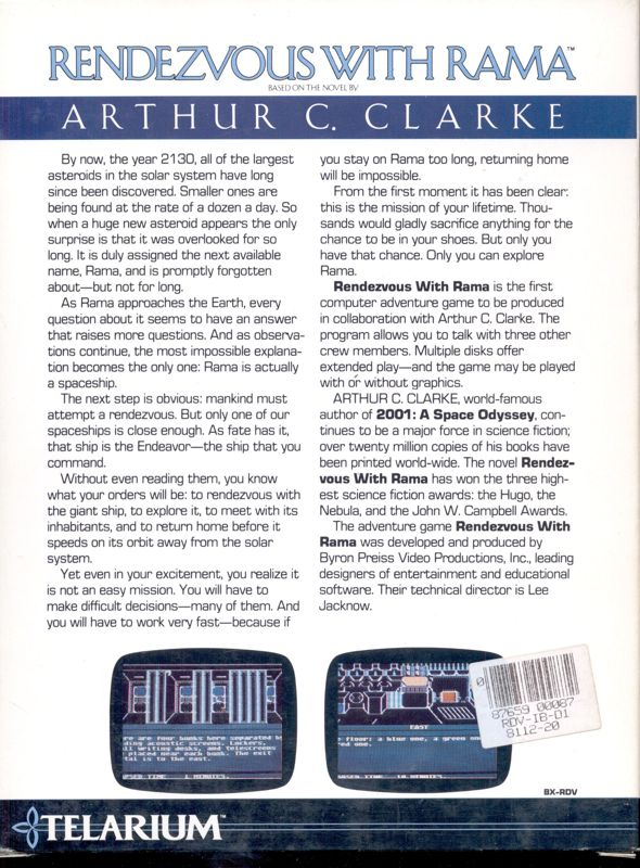 Rendezvous With Rama — box-2D-back (US)