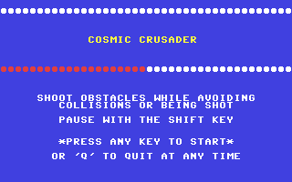 Cosmic Crusader — sstitle (WOR)