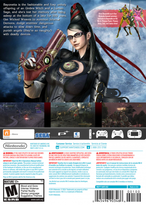 Bayonetta — box-2D-back (US)