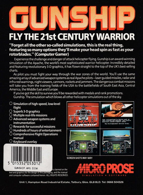 Gunship — box-2D-back (EU)