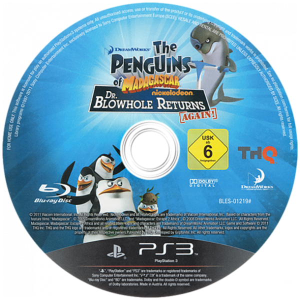 DreamWorks The Penguins of Madagascar - Dr. Blowhole Returns - Again! — support-2D (EU)