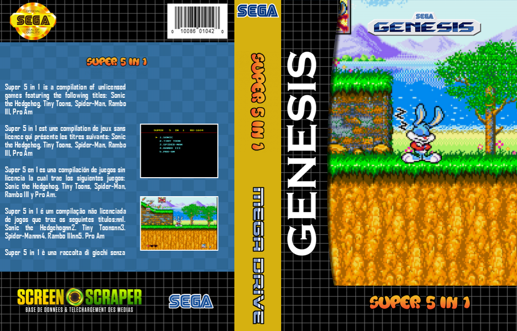 Super 5 In 1 — box-texture (SS)