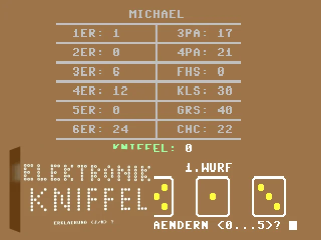 Elektronik Kniffel — mixrbv2 (WOR)