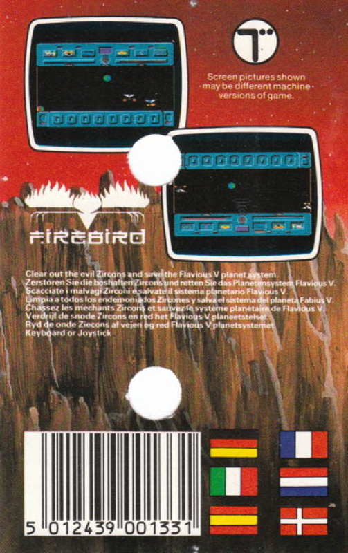 Thunder Zone — box-2D-back (EU)