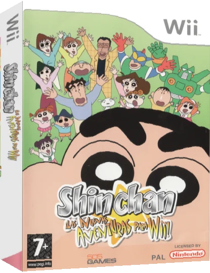 Shin Chan - Las Nuevas Aventuras para Wii! — box-3D (EU)