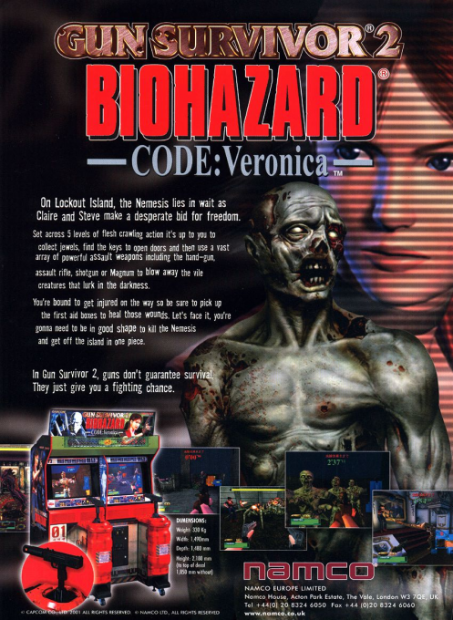 Gun Survivor 2: Biohazard CODE:Veronica box art