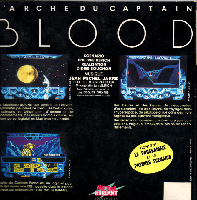 Arche Du Capitaine Blood, L' — box-2D-back (FR)