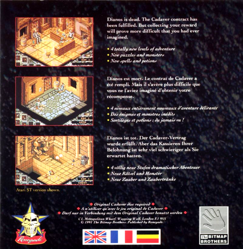 Cadaver - The Payoff — box-2D-back (EU)