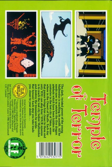 Temple of Terror — box-2D-back (EU)