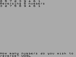 Number Reversal — ss (WOR)