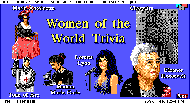 Women of the World Trivia — sstitle (WOR)