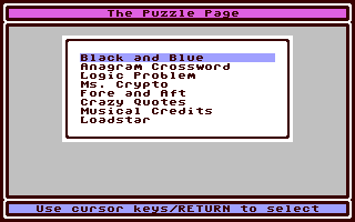 The Puzzle Page #120 — ss (WOR)