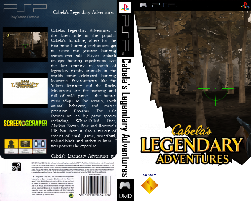 Cabela's Legendary Adventures — box-texture (SS)