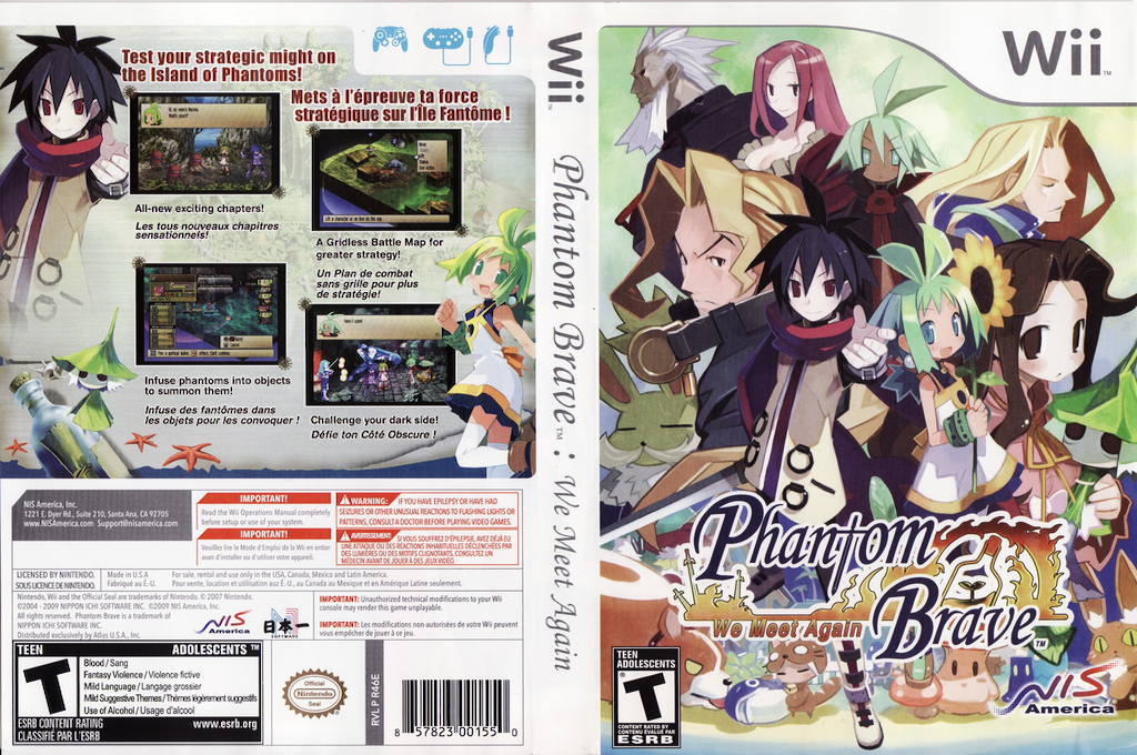 Phantom Brave Wii — box-texture (US)
