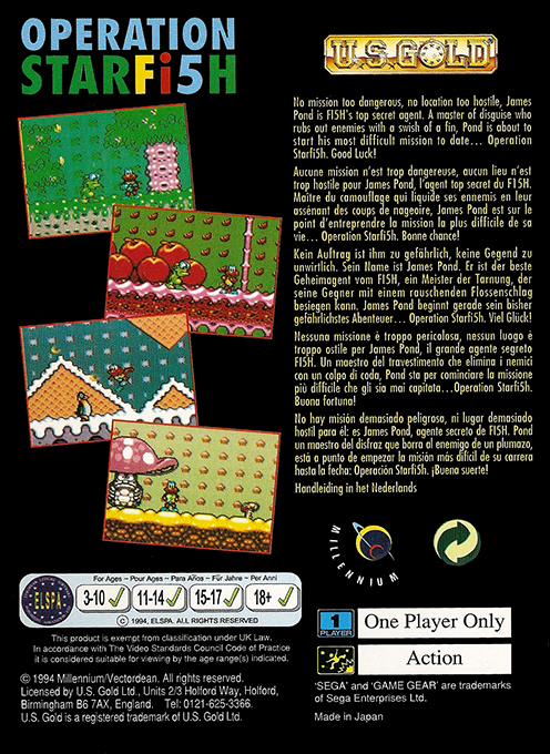 James Pond 3 - Operation Starfish — box-2D-back (EU)