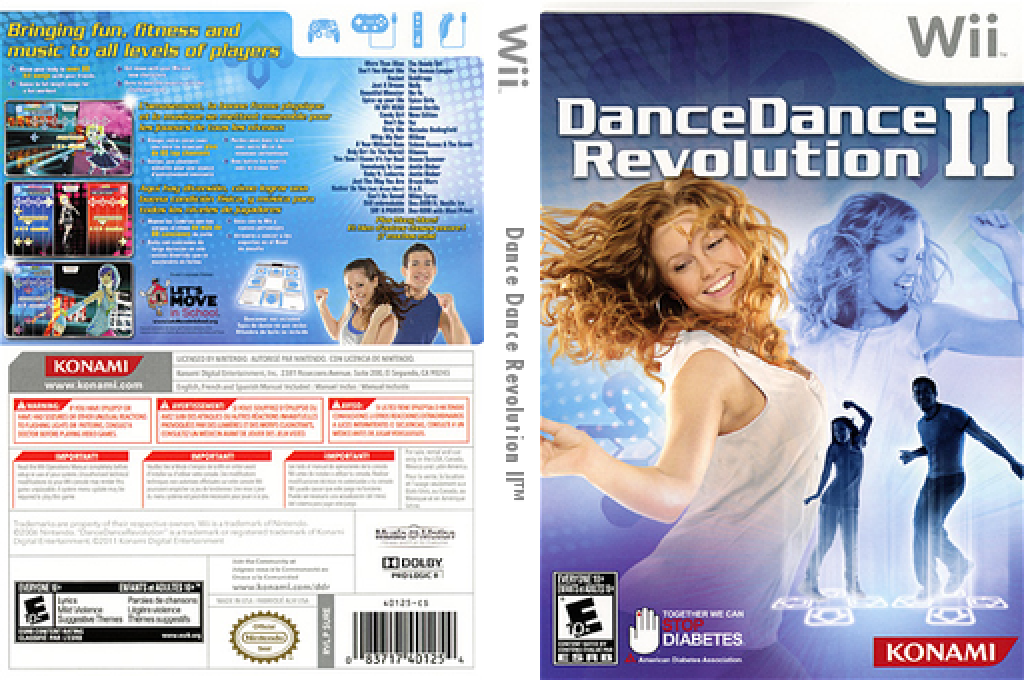 Dance Dance Revolution II — box-texture (US)